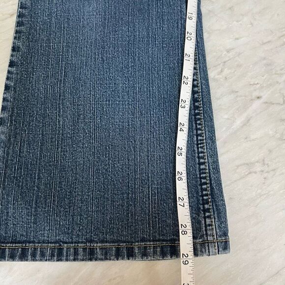 Levi Strauss stretch low rise bootcut short misses jeans size 12 - Picture 6 of 6